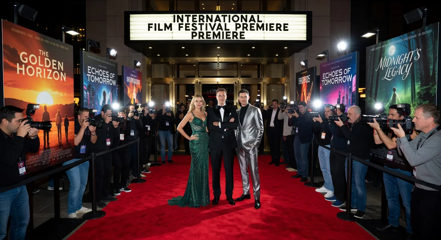 Film festival red carpet premiere