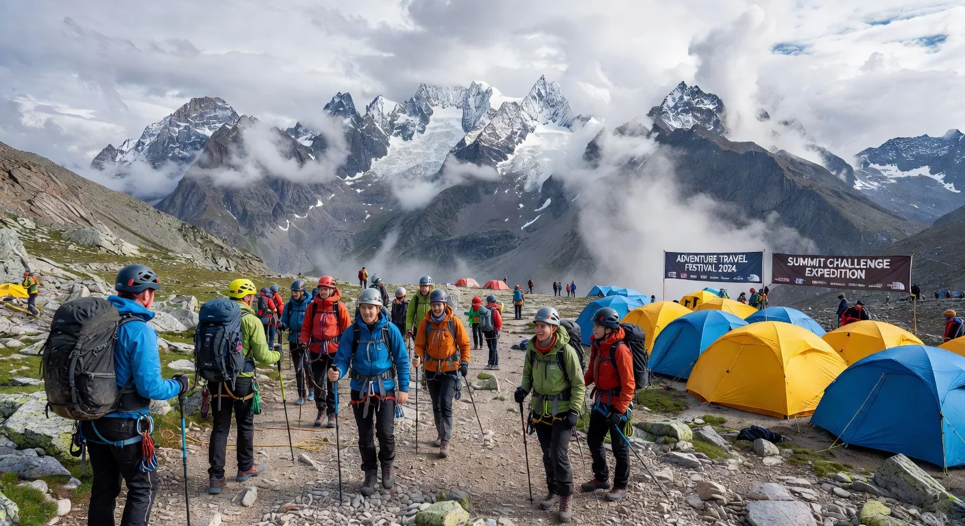 Adventure festival in the mountains