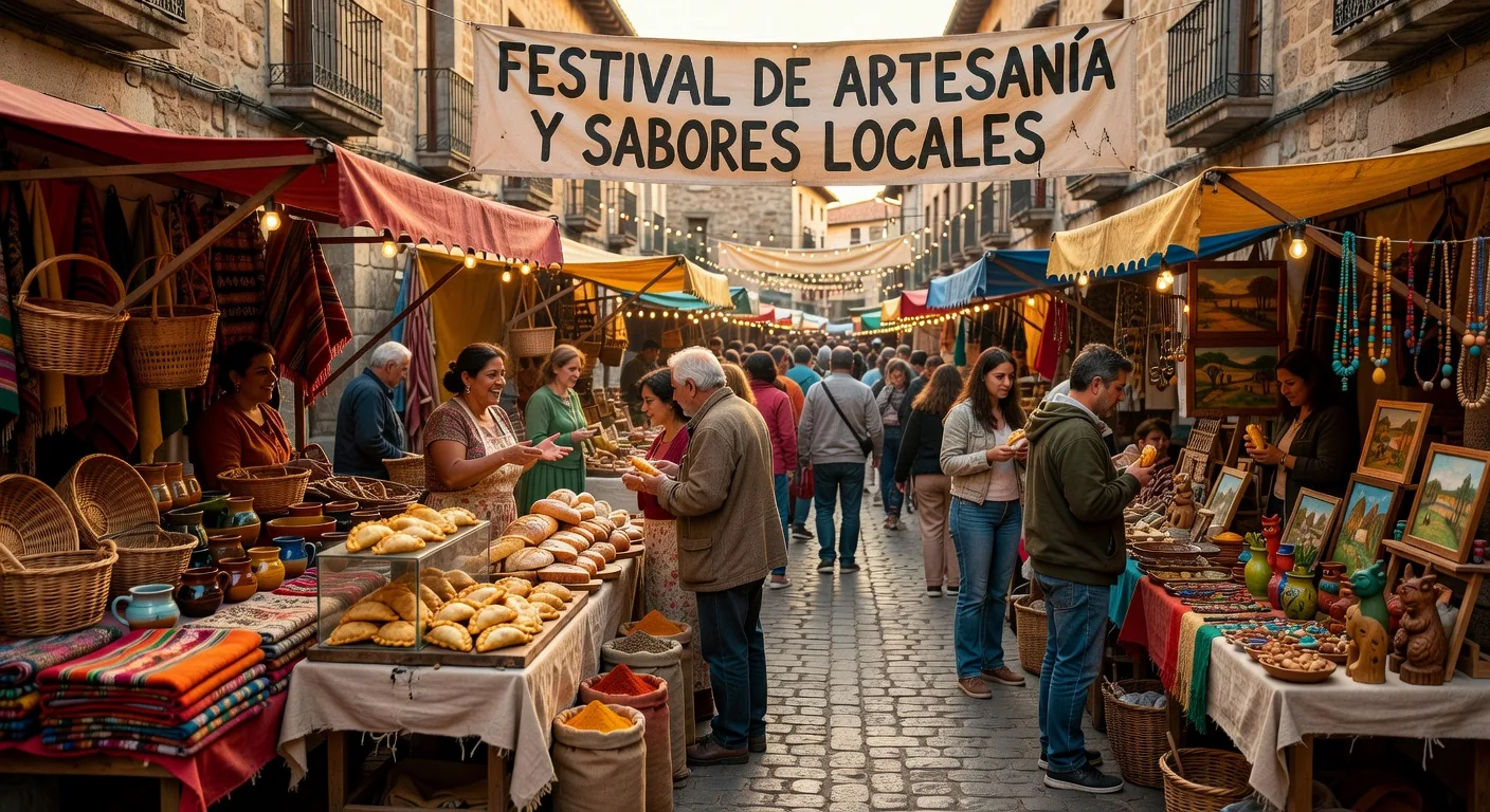 Street market handmade crafts festival